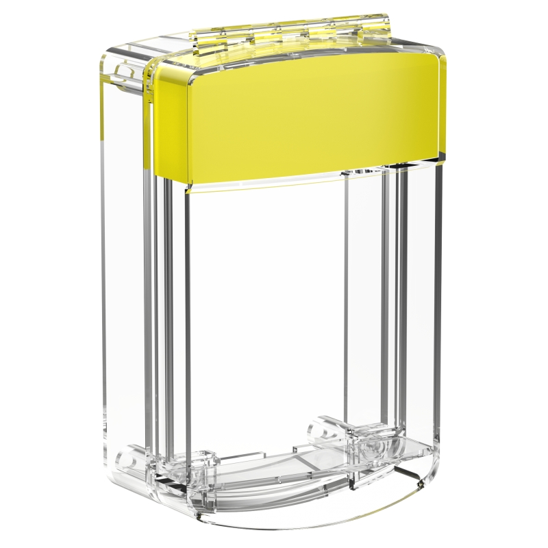 För utanpåliggande knapp